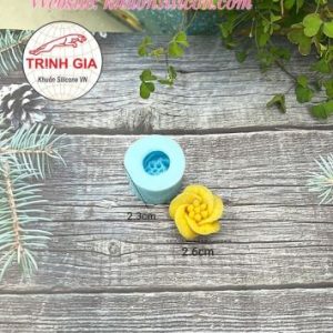 khuôn rau câu silicone hoa cánh xoáy mini